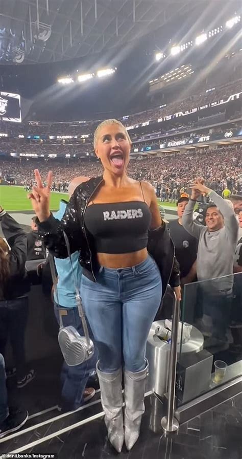 danii banks raiders stadium reddit|Model Danii Banks flashes in stands during NFL game and is